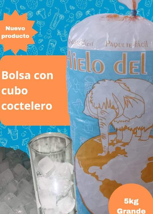 Bolsa grande con cubo coctelero, 5kg